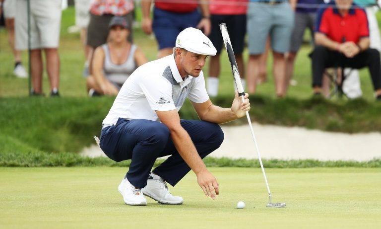 Bryson-Dechambeau on the green