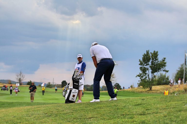 Lee Westwood on the 9th