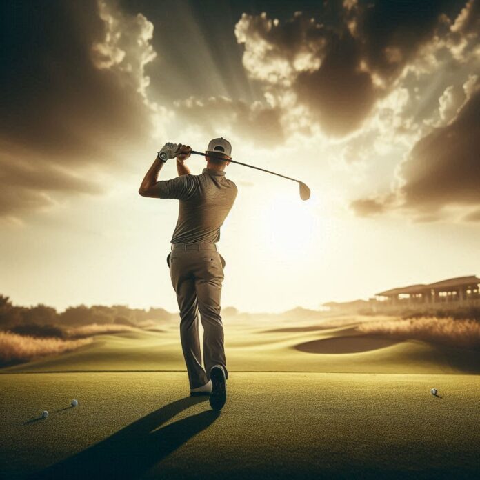 90S golf player
